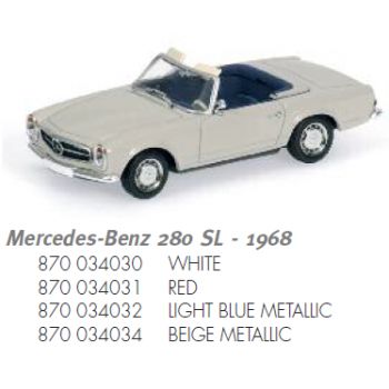Mercedes-Benz 280 SL, beige metallic, Baujahr 1968