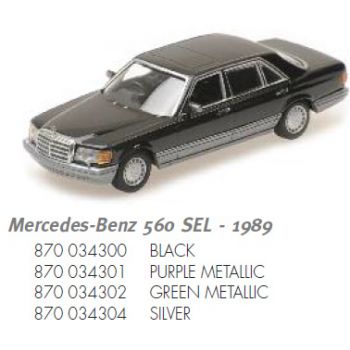 Mercedes-Benz 560 SEL, silber, Baujahr 1989