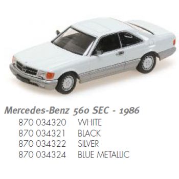 Mercedes-Benz 560 SEL, silber, Baujahr 1986