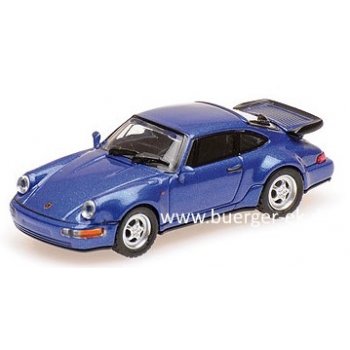 Porsche 911 Turbo, blau metallic, Baujahr 1990