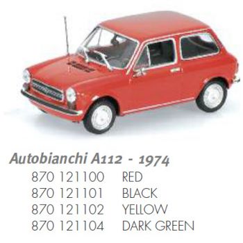 Autobianchi A112, dunkelgrün, Baujahr 1974