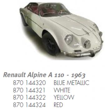 Renault Alpine A 110, weiß, Baujahr 1963
