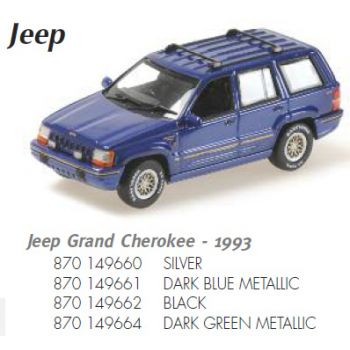 Jeep Grand Cherokee, dunkelgrün metallic, Baujahr 1993