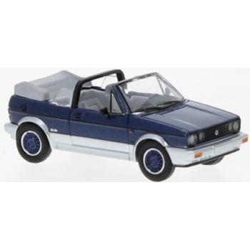 VW Golf I Cabriolet, dunkelblau/silber metallic, Baujahr 1991, von PCX