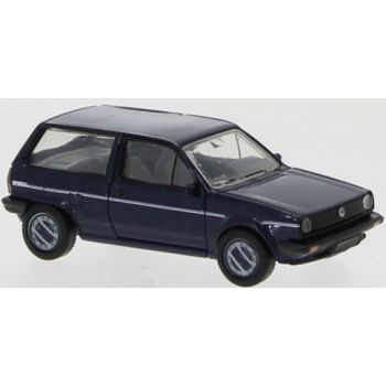 VW Polo II Fox, dunkelblau mit Dekor, Baujahr 1985, von PCX