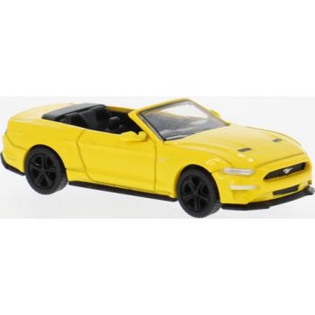 Ford Mustang VI Cabriolet offen, gelb, Baujahr 2020, von PCX