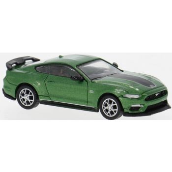Ford Mustang VI Mach I mit Heckspoiler, dunkelgrün, Baujahr 2020, von PCX