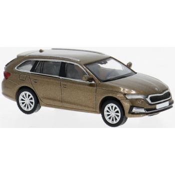 Skoda Octavia IV Combi, dunkelbraun, Baujahr 2019, von PCX