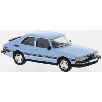 Saab 900 Turbo, hellblau mit Dekor, Baujahr 1986, von PCX
