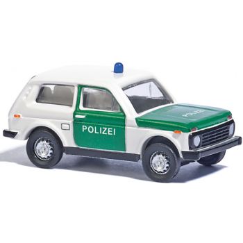 Lada Niva 4x4 Geländewagen, Polizei, weiß/grün, Spur TT