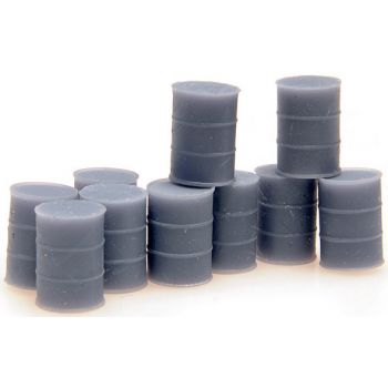 Ölfässer 120 Liter, 50 Stück, grau, unlackiert