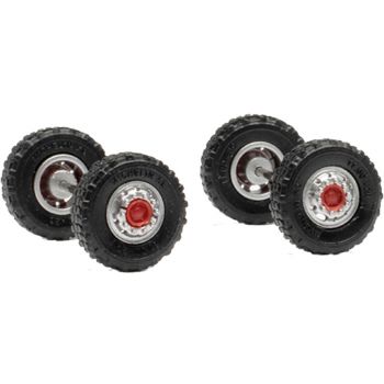 Radsatz Geländereifen 11.00 x 20 mit Stahlfelgen für Vorderachse, Inhalt 2 Achsen