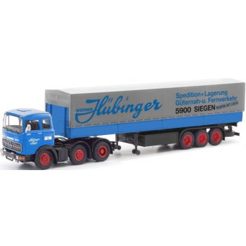 Mercedes-Benz LPS 2032 Pritschen-/Planensattelzug, Werner Hübinger Spedition + Lagerung Güternah- u.Fernverkehr Siegen