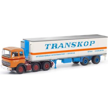 Mercedes-Benz LPS 2032 Kühlkoffer-Sattelzug, TRANSKOP Internacionalni Autotransport Spedicija Bitola Jugoslavija