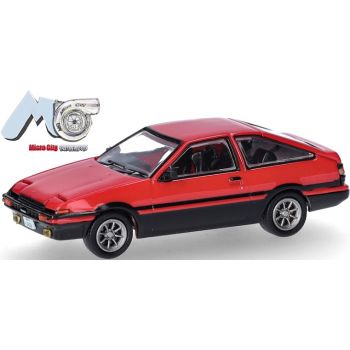 Toyota Corolla AE86, rot, Baujahr 1983-1985, (MicroCity 87)