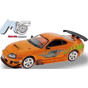Toyota Supra, orange, -F-n-F-, Baujahr 1993-2002, (MicroCity 87)