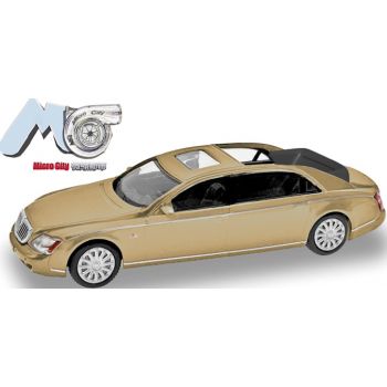 Maybach 62S, gold, Baujahr 2002-2013, (MicroCity 87)