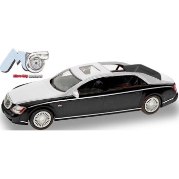 Maybach 62S, schwarz/silber, Baujahr 2002-2013, (MicroCity 87)
