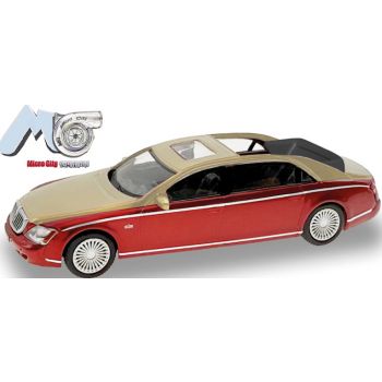 Maybach 62S, rot/gold, Baujahr 2002-2013, (MicroCity 87)