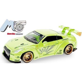 Nissan GTR 35, grün mit Dekor, (MicroCity 87)