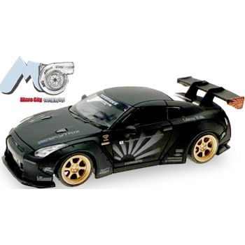 Nissan GTR 35, schwarz mit Dekor, (MicroCity 87)