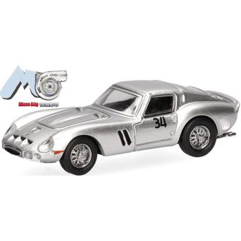 Ferrari 250 GTO, No. 34, silber, (MicroCity 87)