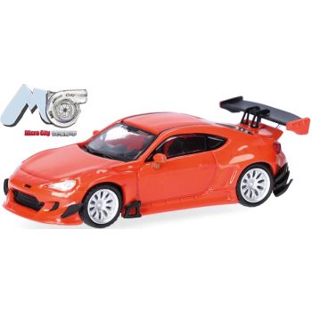 Toyota GT86, orange mit Heckspoiler, (MicroCity 87)