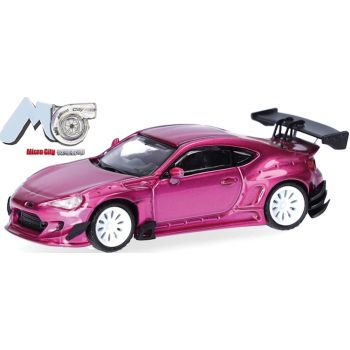 Toyota GT86, pink mit Heckspoiler, (MicroCity 87)