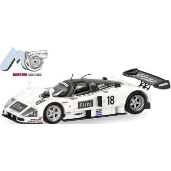 Mazda 787B mit Heckspoiler No.18, weiß/schwarz, (MicroCity 87)