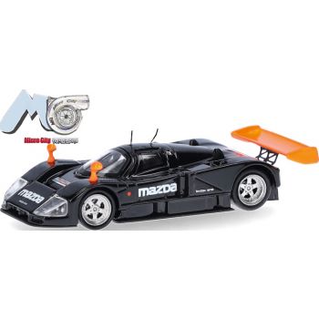 Mazda 787B, schwarz/orange, (Micro City 87)