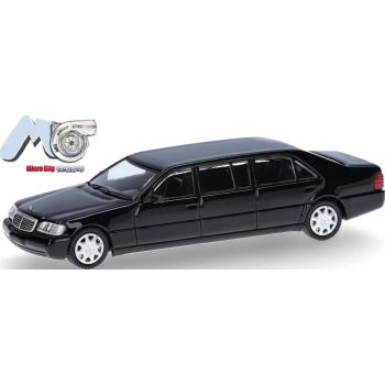 Mercedes-Benz S600 Pullmann, schwarz, (MicroCity 87)