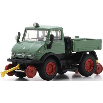 Unimog U406 Pritsche, Zweiwegefahrzeug - Railroad-Version
