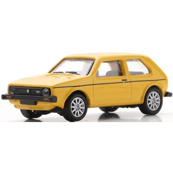 VW Golf I GL, zweitürig, gelb, Baujahr 1976