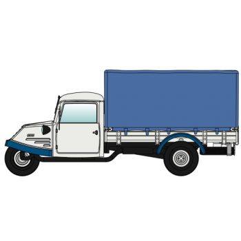 Goliath Dreirad GD 750, Tiefpritsche mit Kastenplane, Essen