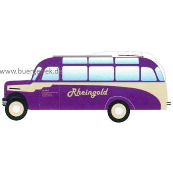 Borgward B 2000 - Kässbohrer Reisebus auf Borgward Fahrwerk, Rheingold - Firma A. Reisch - Wiesbaden, Baujahr 1952