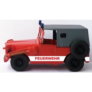 IFA P3 Kübelwagen, Feuerwehr, rot/weiß, neutral