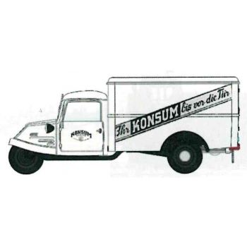 Goliath GD 750 Kastenwagen, Ihr KONSUM bis vor die Tür
