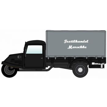 Goliath Dreirad GD 750, Textilhandel Marschke - Braunschweig