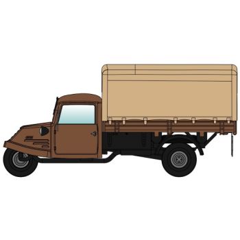 Goliath Dreirad GD 750, Hochpritsche mit Plane und Werkzeugkasten