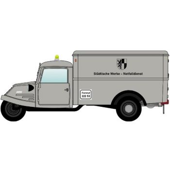 Goliath GD 750 Kastenwagen, Städtische Werke - Notfalldienst