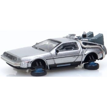De Lorean - Zeitmaschine fliegend mit grauer Inneneinrichtung