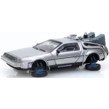 De Lorean - Zeitmaschine fliegend mit schwarzer Inneneinrichtung