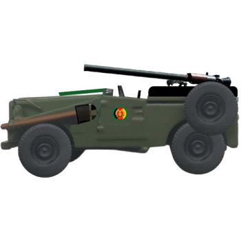 IFA P3 Kübelwagen der NVA, Grenztruppen SPG-9D mit Panzerbüchse