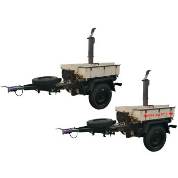 Anhänger Feldküche 180/72, DRK - Deutsches Rotes Kreuz, (2 Stück)