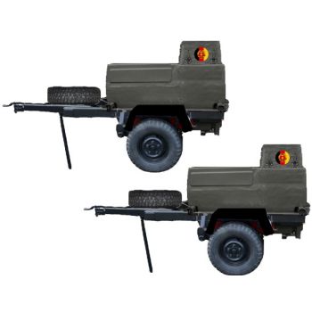 Wassertank-Anhänger WTA 800, NVA, (2 Stück)
