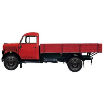 Borgward B 1250 LKW Hochpritsche, dunkelrot mit brauner Pritsche