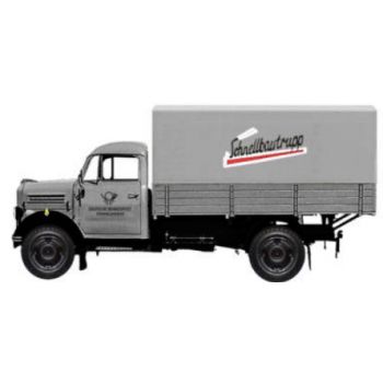 Borgward B 1250 LKW Hochpritsche mit Plane, Deutsche Bundespost Fernmeldedienst Schnellbautrupp