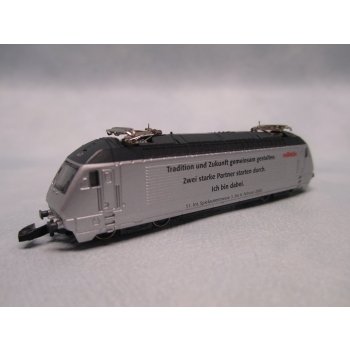 E-Lok Serie 460 silber, märklin Tradition und Zukunft gemeinsam gestalten. Zwei starke Partner starten durch. Ich bin dabei. 51. Int. Spielwarenmesse