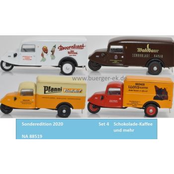 Set Wirtschaftswunder Schokolade-Kaffee und mehr, Goliath GD 750: Doornkaat Norden-Ostfriesland, Pfanni Knödel Dortmund, Waldbaur Schokolade Stuttgart