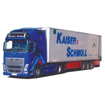 Volvo '12 XL/Aerop., Kühl-Koffersattelzug, Kaiser & Schmoll